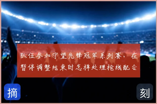 队伍参加守望先锋冠军系列赛,在暂停调整结束时怎样处理枪线配合